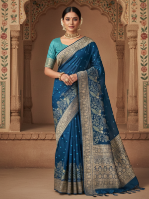 Mor Bandhej Silk Saree – Wedding Wear
