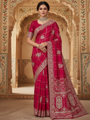 Vallari Jaal Gotta Silk Saree – Wedding Wear