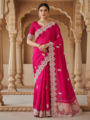 Gotta Border Silk Saree – Festive Wear