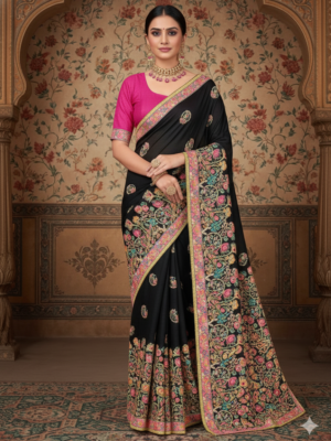 Bahurang Pashmina Silk Saree – Festive Wear