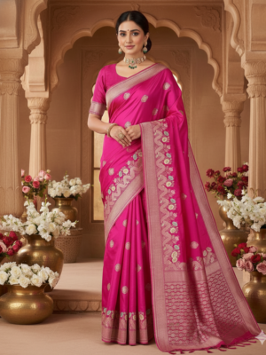 Surya Banarasi Mashru Silk Saree – Wedding Wear