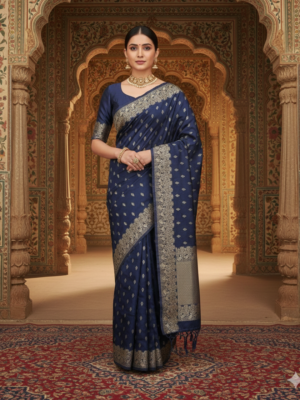 Neerja Buti Russian Silk Saree – Party Wear