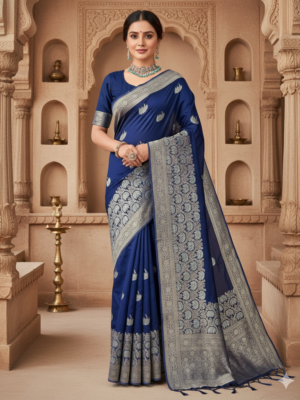 Narikel Banarasi Mashru Silk Saree – Festive Wear