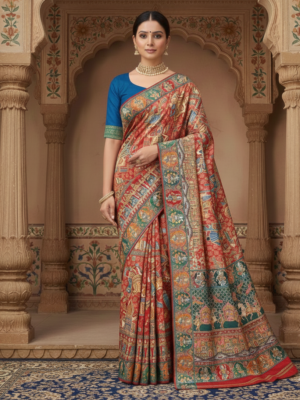 Ashwa Pashmina Silk Saree – Festive Wear