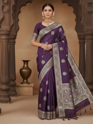 Titli Banarasi Mashru Silk Saree – Festive Wear
