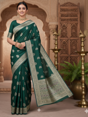 Kashi Banarasi Mashru Silk Saree – Wedding Wear