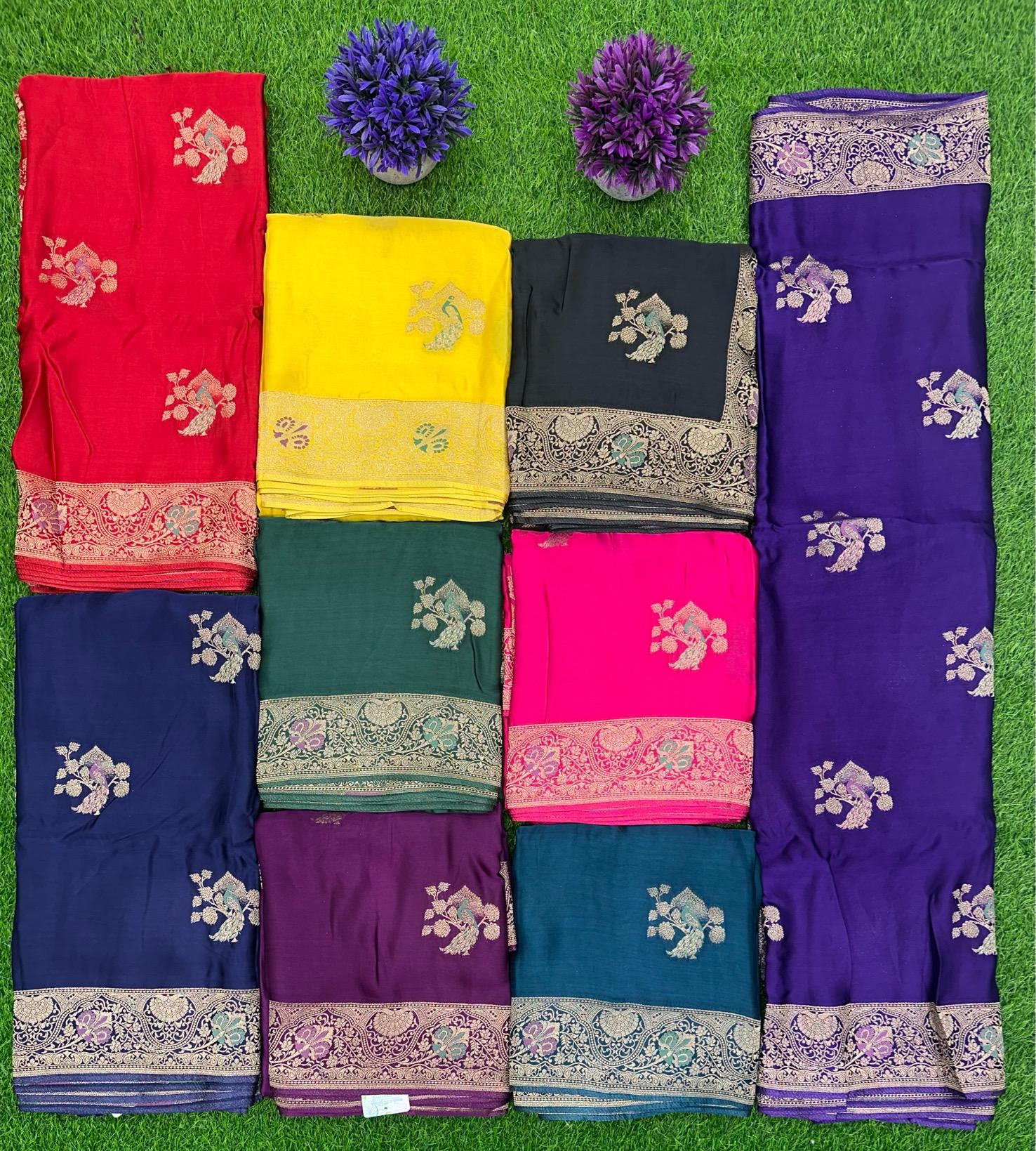 WhatsApp Image 2025-11-19 at 2.43.06 PM Vriksh Mayur Banarasi Mashru Silk Saree – Wedding Wear - Image 5